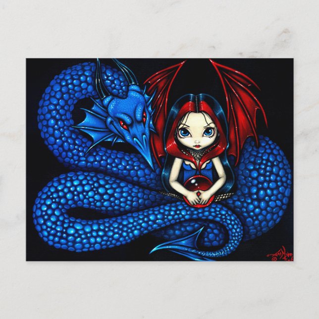 "Blue Serpent" Postcard (Front)