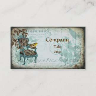 Blue Shabby Chic Business Card
