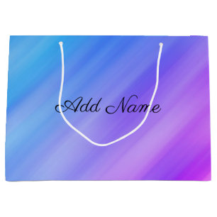 Blue Shade Abstract Large Gift Bag