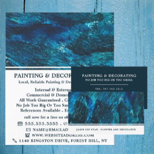 Blue Shade, Painter & Decorator Business Card