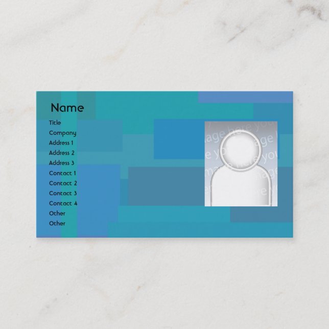 Blue Shades - Business Card (Front)