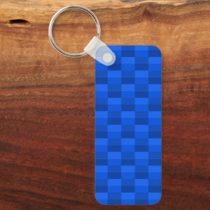Blue Shades Color Blocks Keychain
