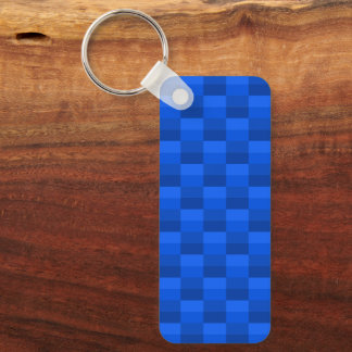 Blue Shades Color Blocks Keychain