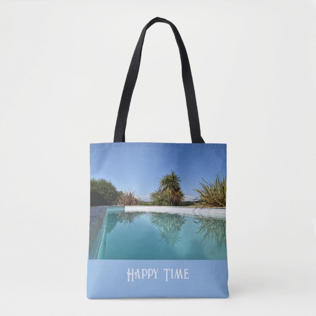 Blue Shades Latte Mug Tote Bag (Front)
