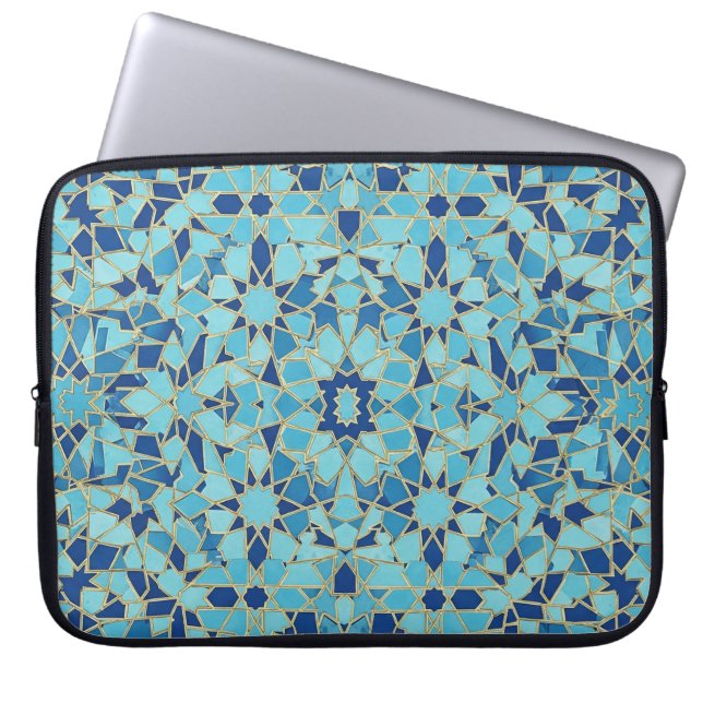 blue shades mosaic laptop sleeve (Front)