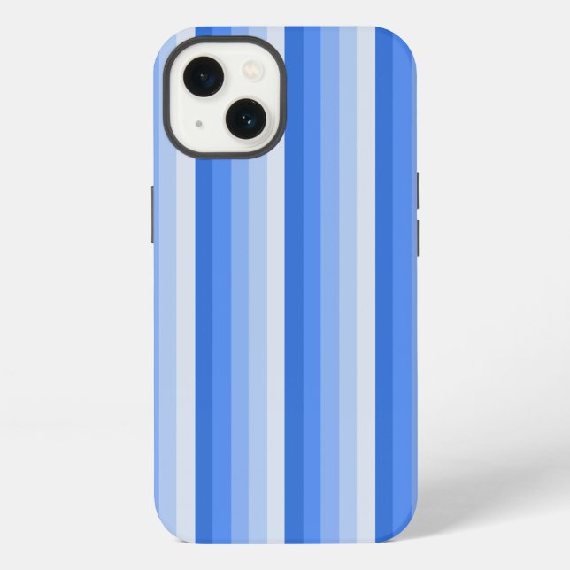 Blue shadow stripes Case-Mate iPhone case (Back)
