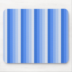 Blue shadow stripes mouse pad