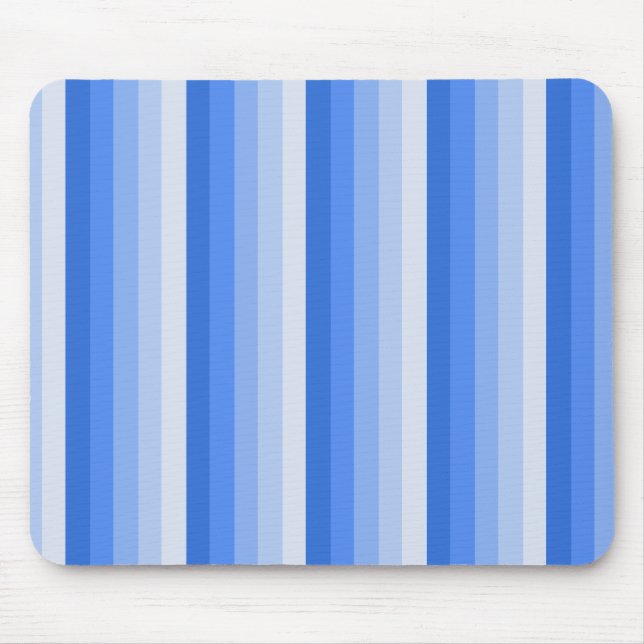 Blue shadow stripes mouse pad (Front)
