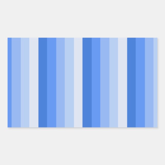 Blue shadow stripes sticker (Front)