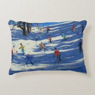 Blue shadows Morzine Decorative Pillow