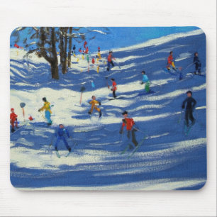 Blue shadows Morzine Mouse Pad