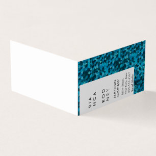 Blue Shapes Corporate Business Card