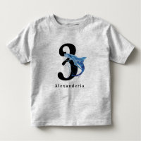 Blue shark 3rd Birthday name age child's