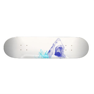 Blue Shark Deck Skateboard