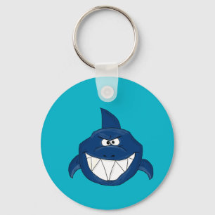 Blue shark keychain