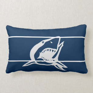 Blue shark on pillow