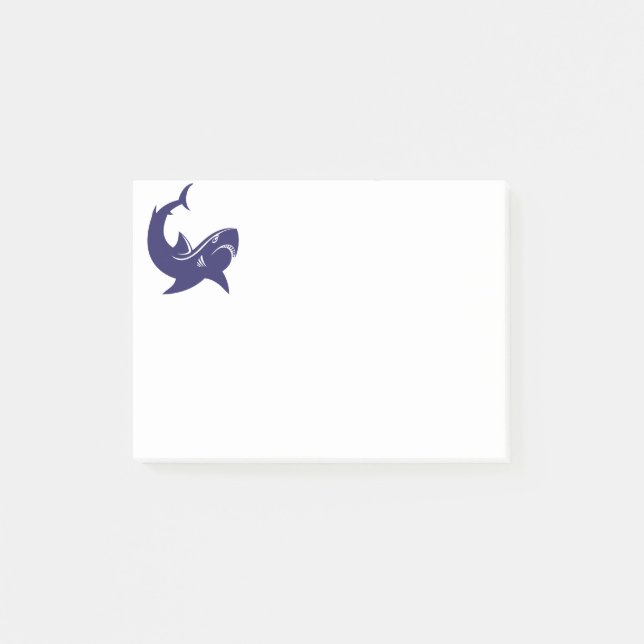 Blue shark post-it notes (Front)