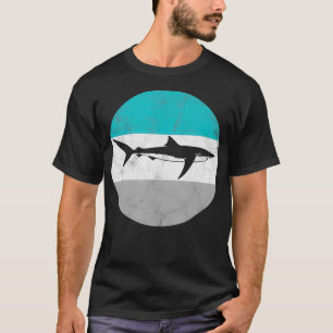 Blue Shark Retro Gift For Men or Boys  T-Shirt
