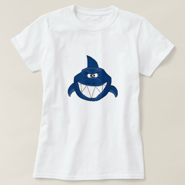 Blue shark T-Shirt (Design Front)