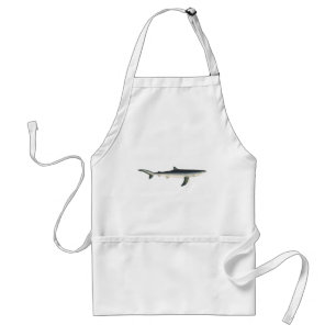 Blue Shark, Vintage Aquatic Ocean Marine Life Standard Apron