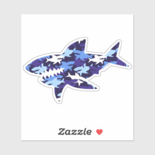 Blue Sharks Camouflage Pattern