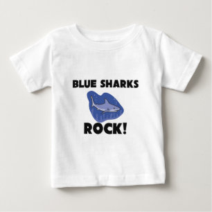 Blue Sharks Rock Baby T-Shirt