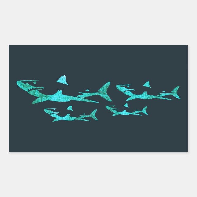 Blue Sharks Sticker (Front)
