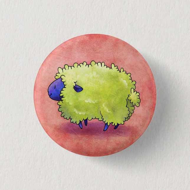 Blue Sheep Button (Front)