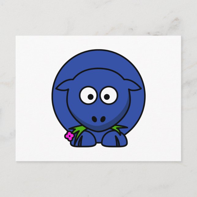 Blue Sheep Postcard (Front)