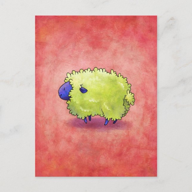 Blue Sheep Postcard (Front)