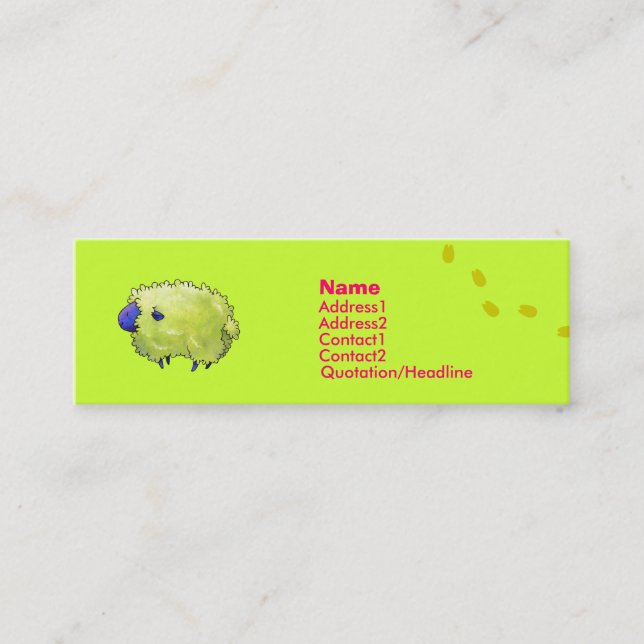 Blue Sheep Profile Card (Front)