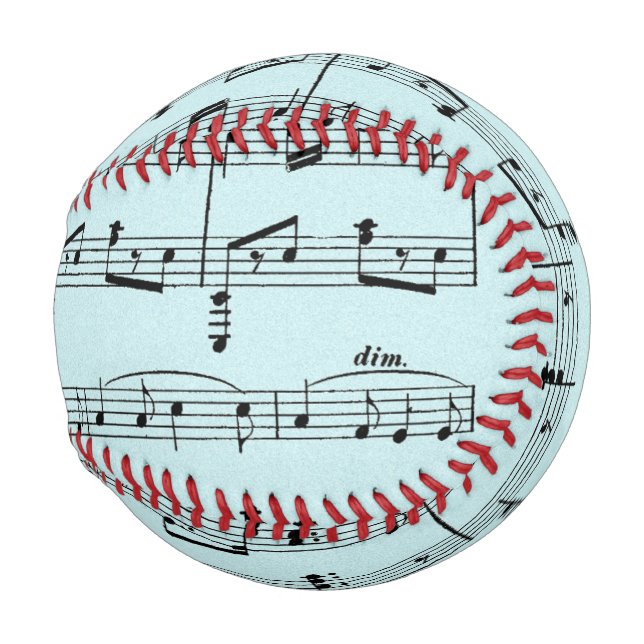 Blue Sheet Music Baseball (Front Right)