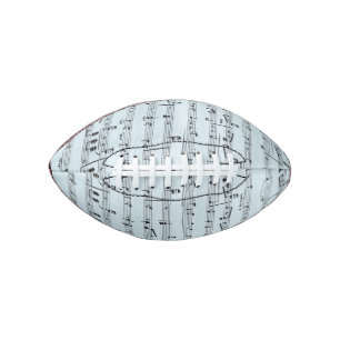 Blue Sheet Music Football