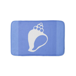 Blue Shell Bath Mat