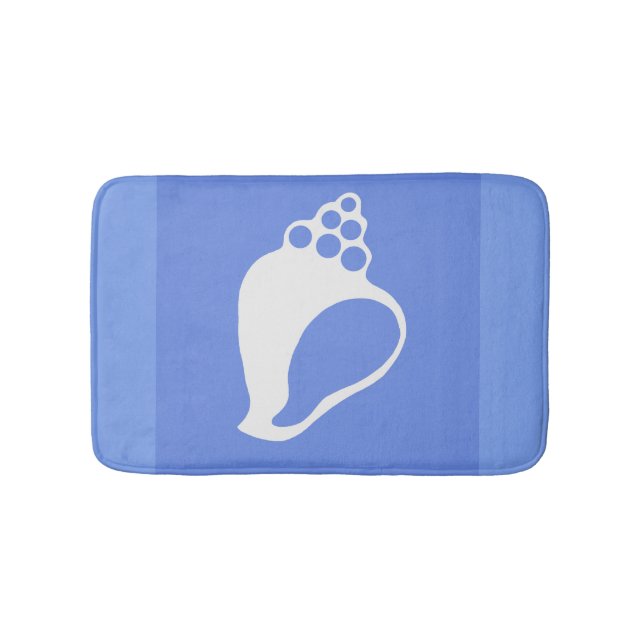 Blue Shell Bath Mat (Front)