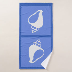 Blue Shell Bath Towel