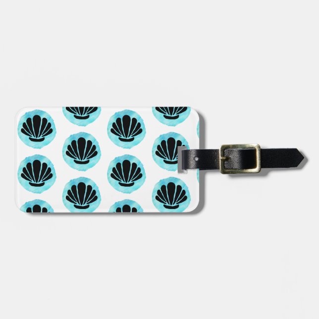 Blue Shell Luggage Tag (Front Horizontal)