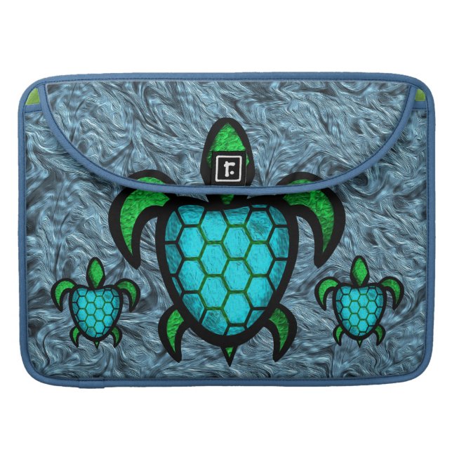 Blue Shell Turtle MacBook Pro Flap Sleeve Sleeve For MacBook Pro (Front Closed)