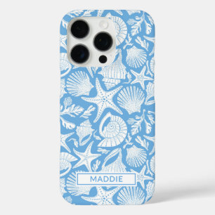 Blue Shells Personalized iPhone 16 Pro Case