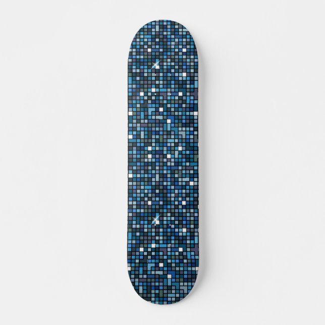 Blue Shimmer Skateboard (Front)