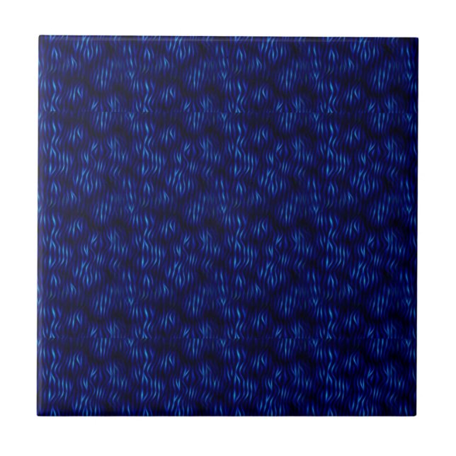 Blue shiny textured tile (Front)