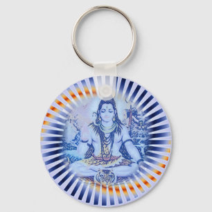 Blue Shiva Keychain