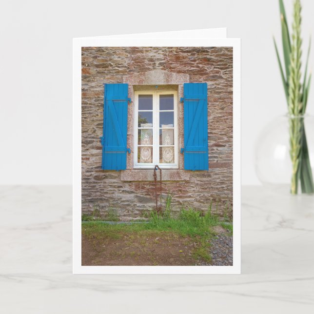 Blue Shutters Card (Front)