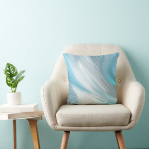 blue shy modern decoration throw pillow