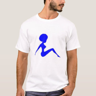 blue silhouette T-Shirt