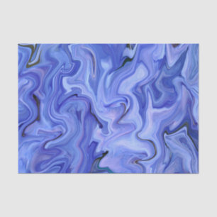 Blue silk abstract tissue paper