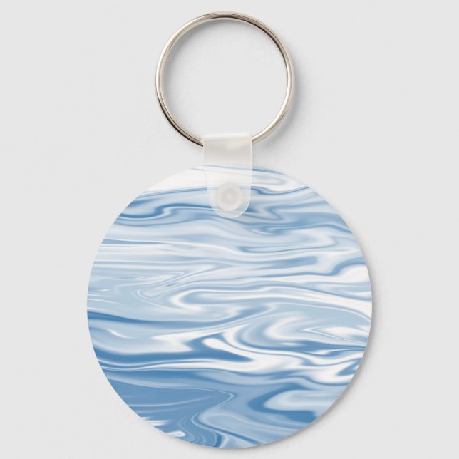 Blue Silk Keychain (Front)