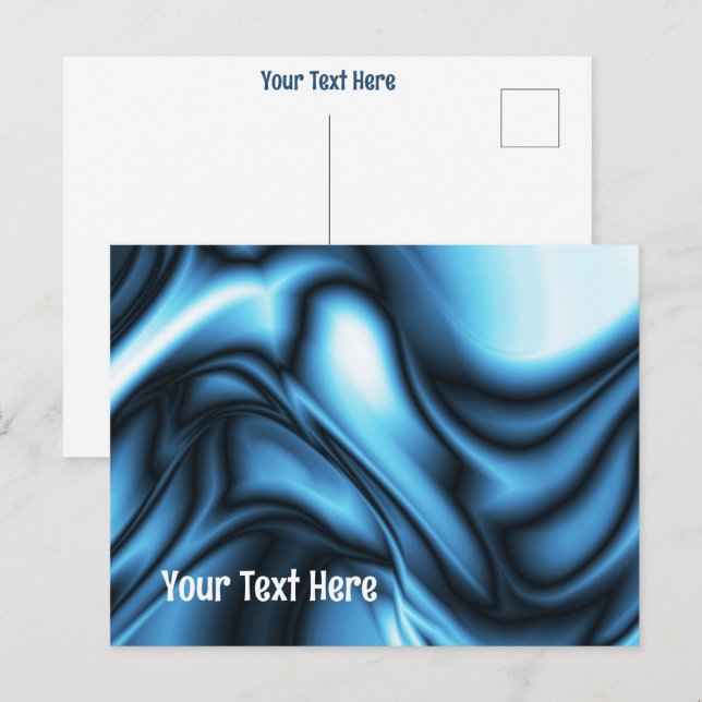 Blue Silk Postcard (Front/Back)