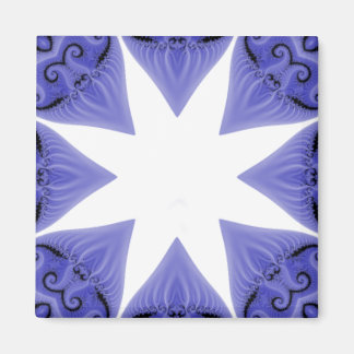 Blue Silk Star Magnet Template