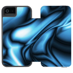 Blue Silk wave Incipio Watson™ iPhone 5 Wallet Case